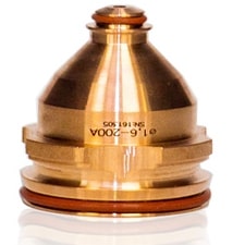 B&BARTONI,Nozzle G2016Y - ø 1,6mm 200A, O2 (Different from OEM design),KJELLBERG PART NO.-.11.848.221.416,B&BARTONI PART NO.-BP-30919
