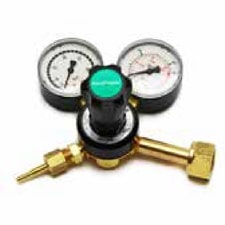 MIGATRONIC ARGON/MIX PRESSURE
 REGULATOR 2 MANOMETERS PART NO.81963038