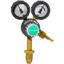 MIGATRONIC ARGON/MIX REGULATOR
 2 MANOMETERS BOTTOM
 CONNECTION PART NO.81963346