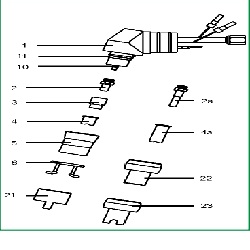MIGATRONIC PLASMA CUTTING NOZZLE, LONG Ø1.1 PART NO.80630027